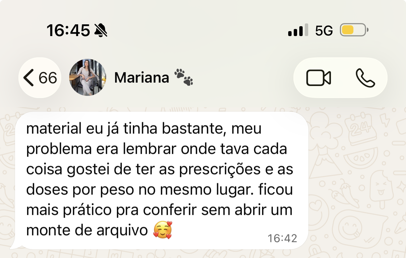 Depoimento de veterinária sobre o Drive de Prescrições Vet