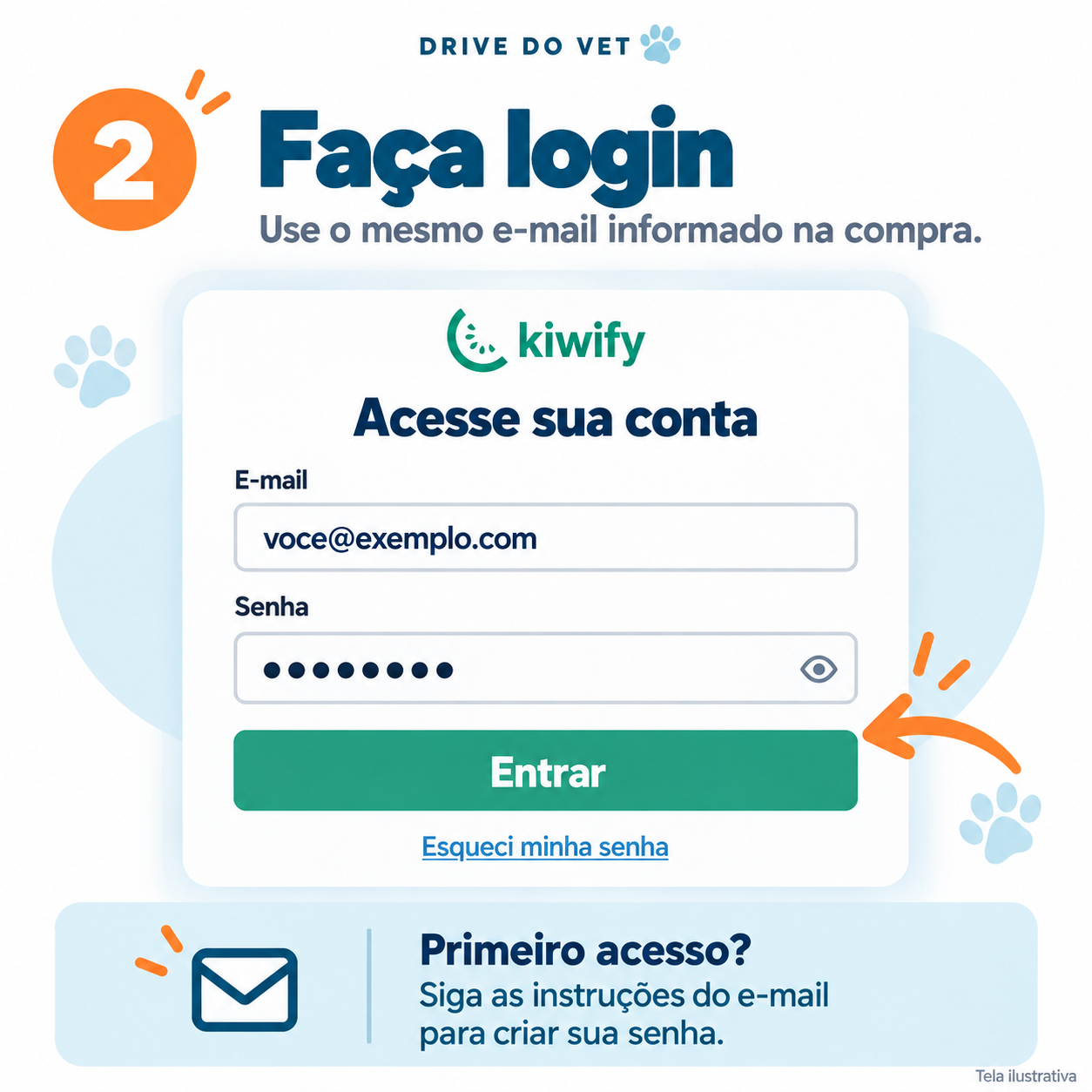 Etapa 2: Faça login